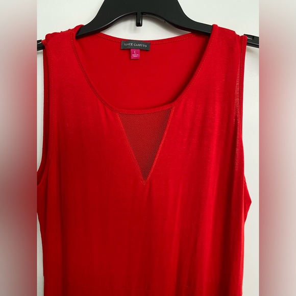 Vince Camuto Red Sleeveless Maxi Dress - Picture 2 of 3